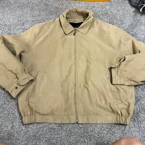 Jos. A. Banks Tan Bomber Jacket size Large